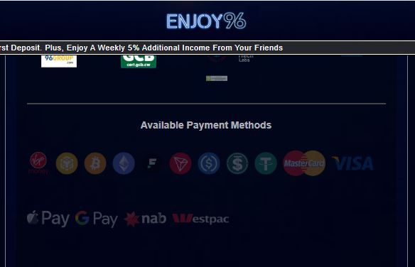 Make secure deposits using crypto and payment cards
